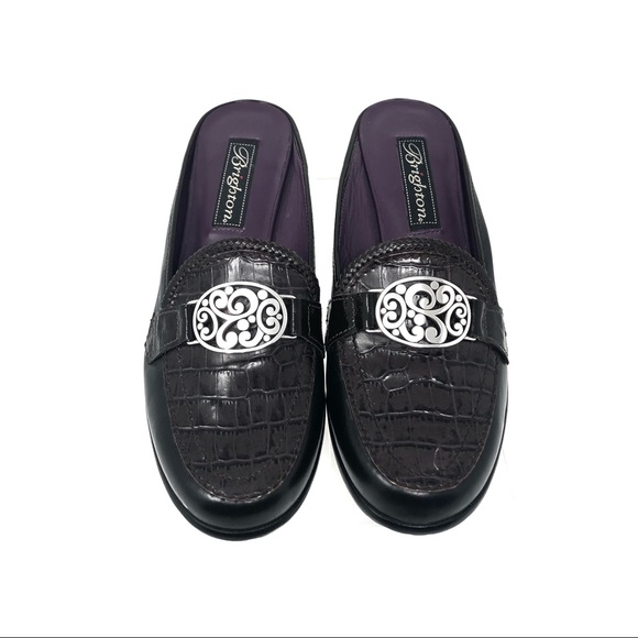 NWT Brighton Leather Slip-On Mules. - Picture 4 of 9